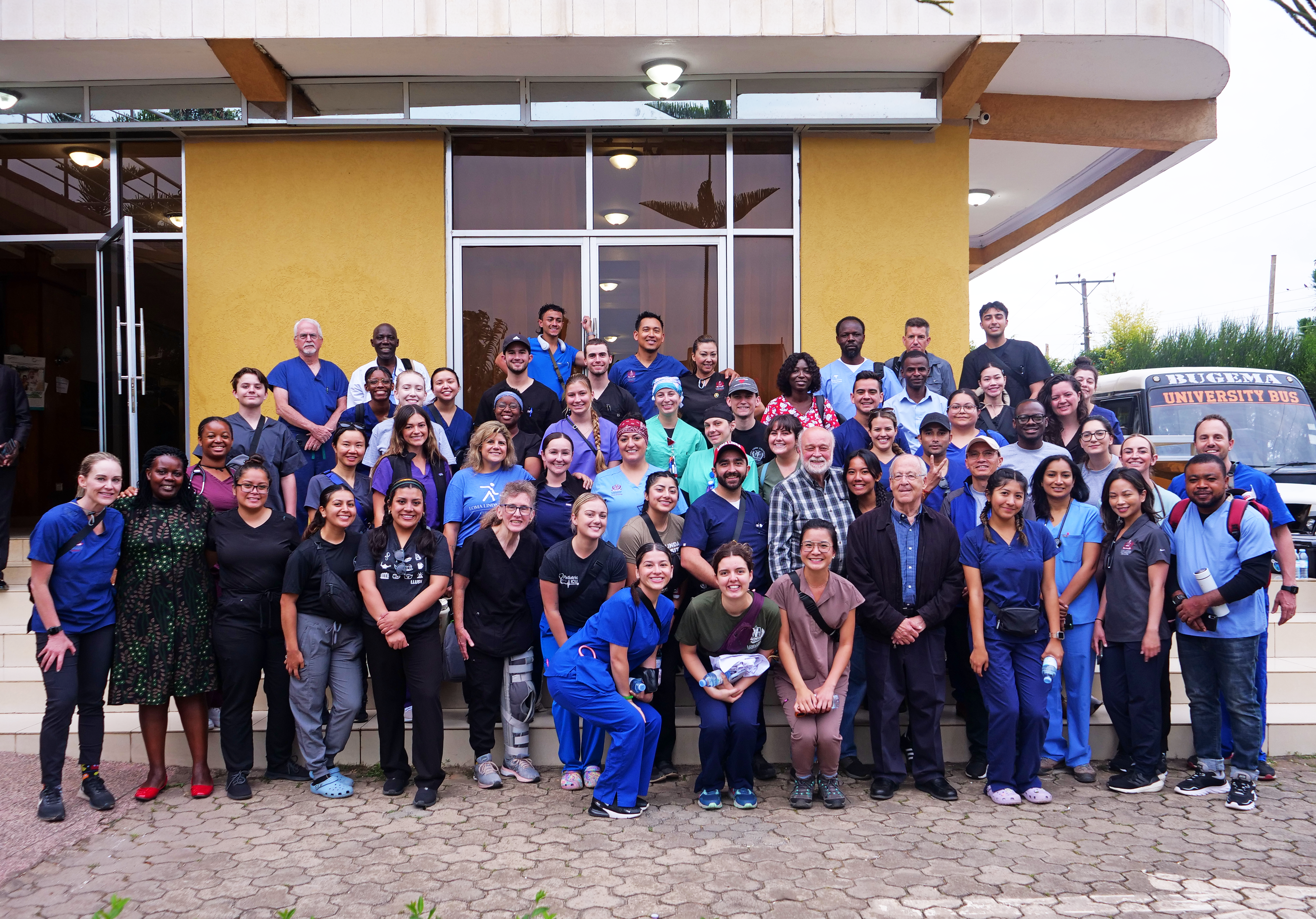 LLU representatives on the morning of the first day of medical camps. 