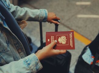 passport and suitcase