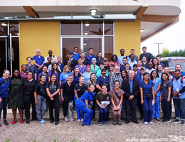 LLU representatives on the morning of the first day of medical camps. 