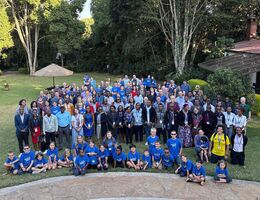 PAACS conference attendees gather together for group photo