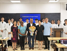 Juli Daniels, Dr. David Lopez, and RT Students and Faculty from SRRSH